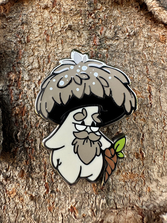 Old Man of the Woods Mushling Pin